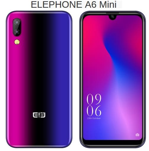Elephone A6 Mini price details listing image