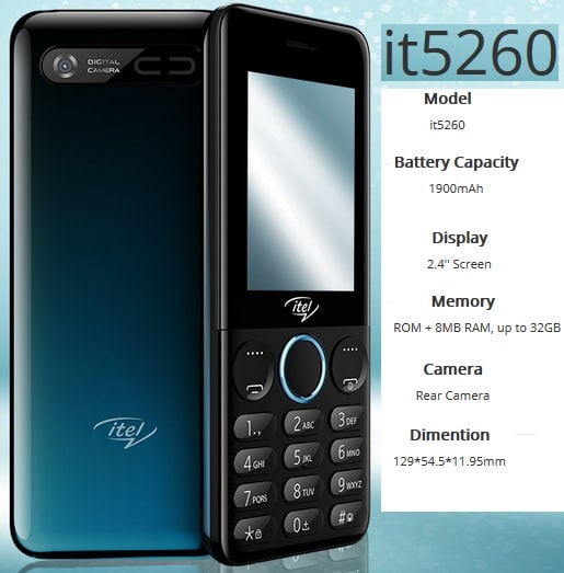 Itel it5260 with king voice feature pic