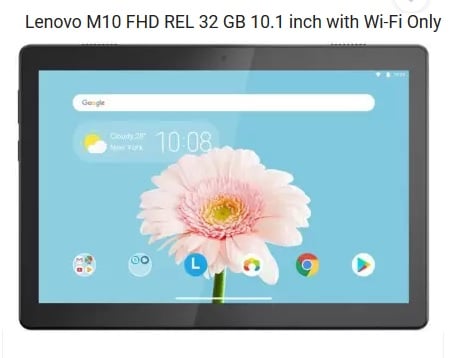Lenovo M10 FHD REL with kids mode feature in India pic