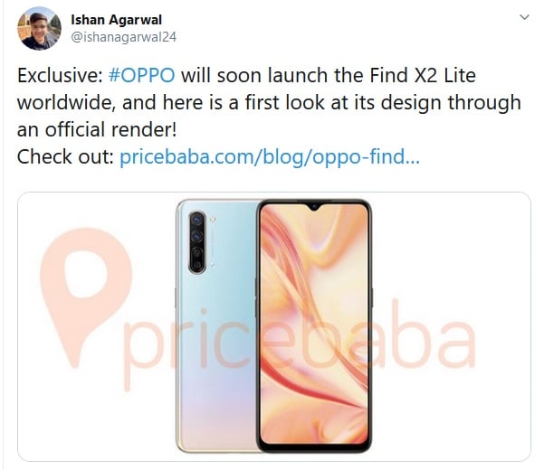 Oppo Find X2 Lite coming at slightly lower price in India pic