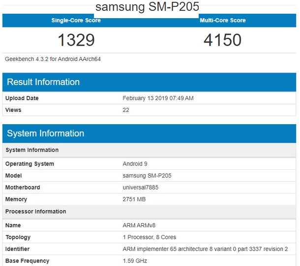 Samsung Galaxy Tab A 2019 spotted India image