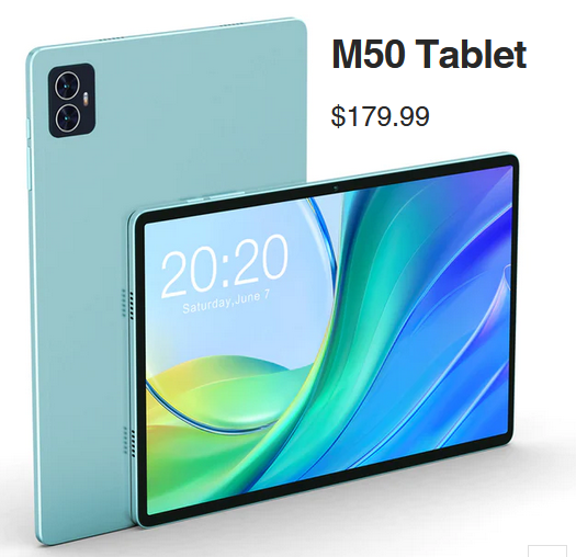 Teclast M50 tablet for 4G network at low price in India pic