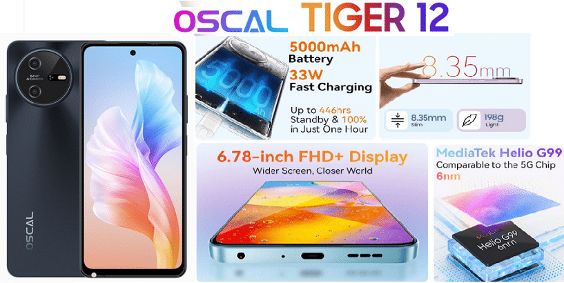 High quality features and low price of Blackview Oscal Tiger 12 in India image