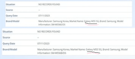 Samsung Galaxy M55 5G price in India pic Mid price range Samsung Galaxy M55 5G in India and key features information pic