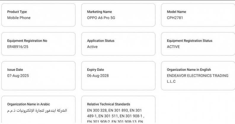Oppo A6 Pro 5G price and launch in India image